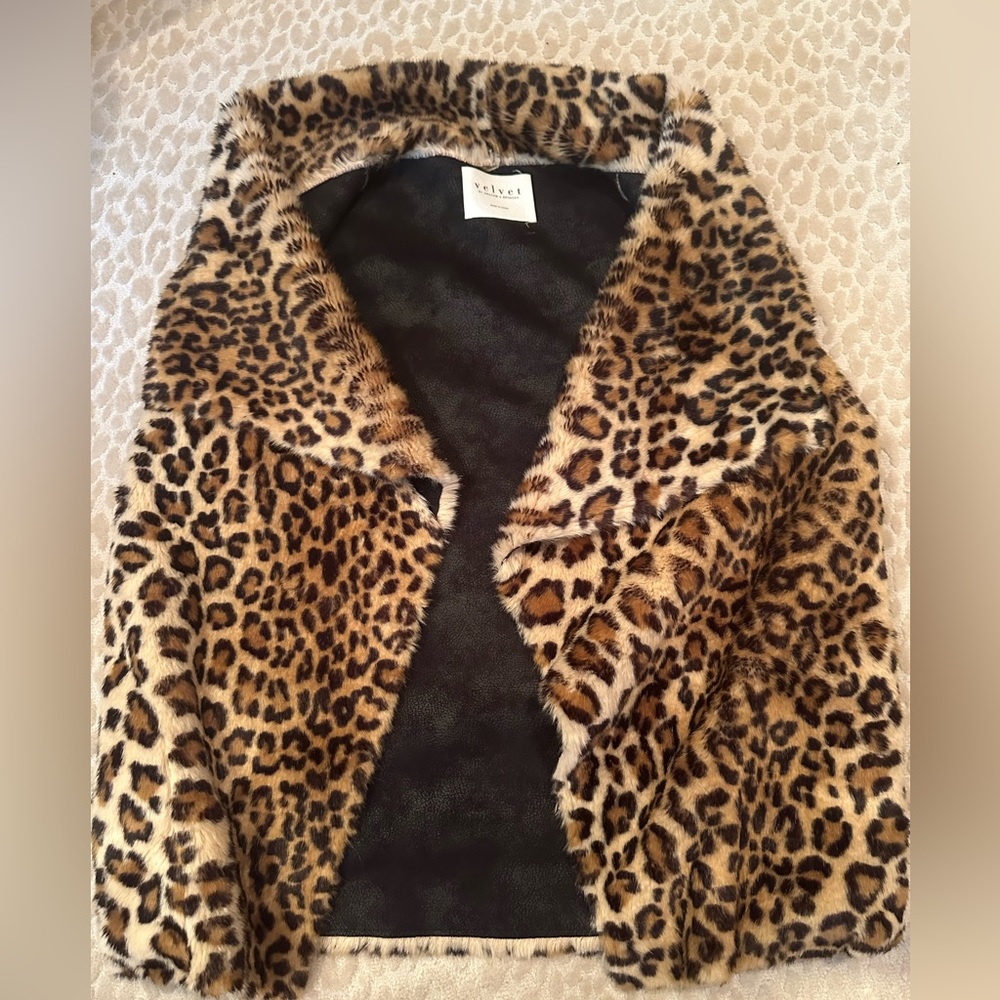 Velvet By Graham & Spencer Cheetah Vest